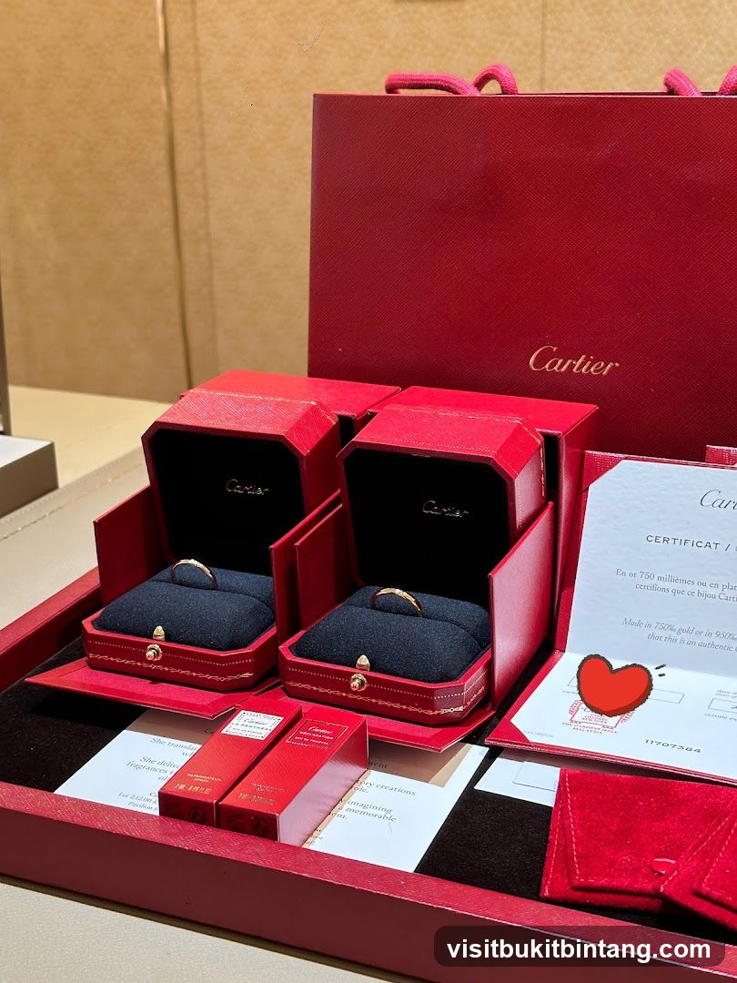 Cartier Rings and Packaging