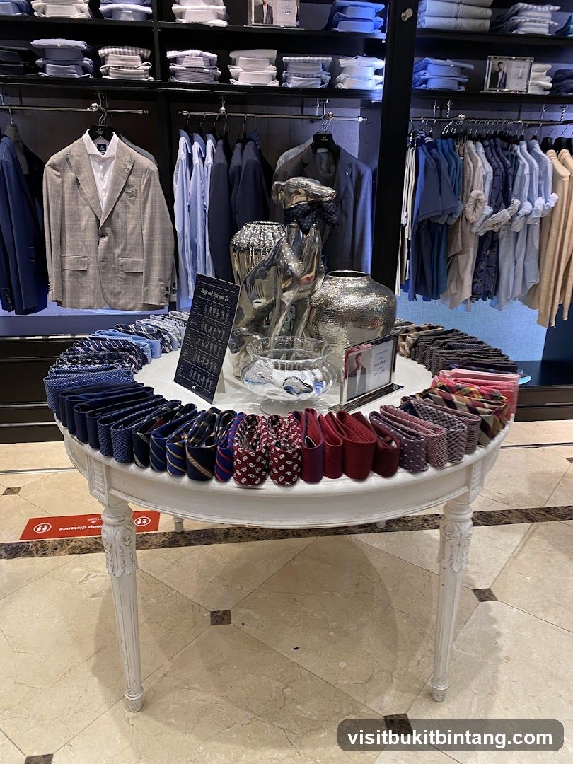 Display of Ties and Men's Apparel