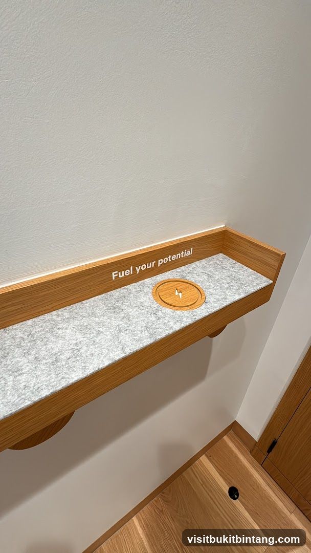 Charging station with motivational text
