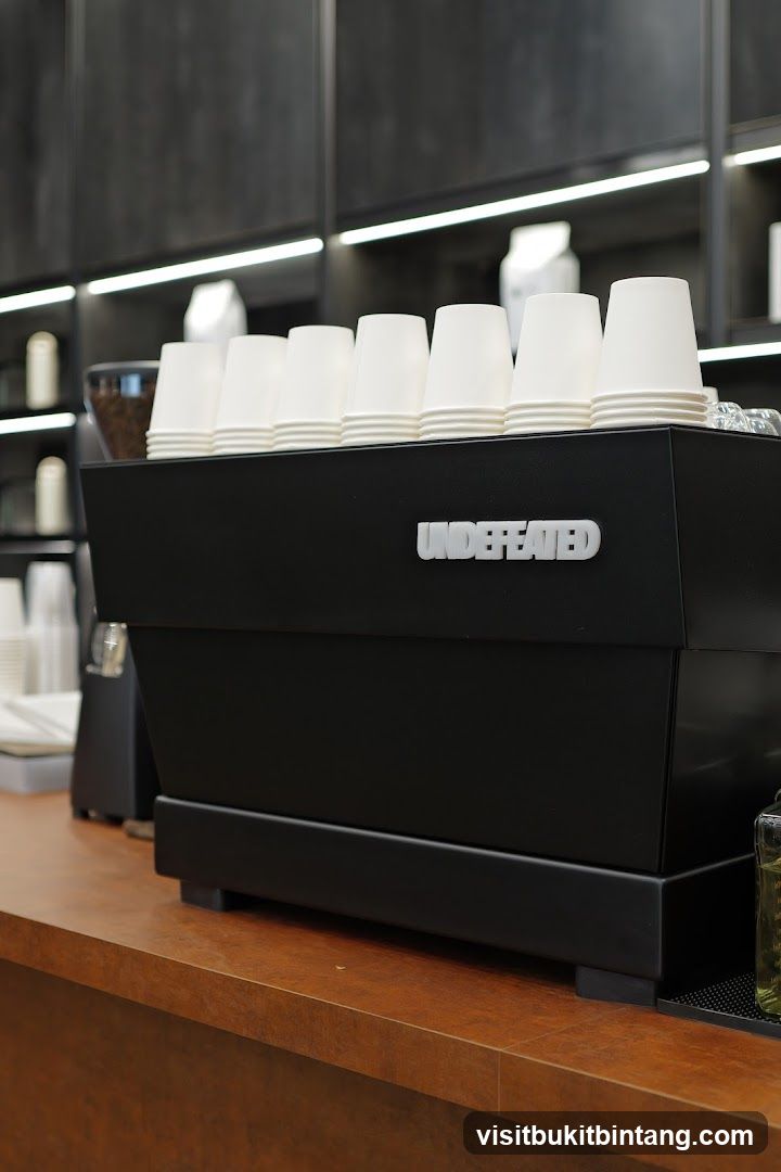 Coffee Machine with Cups