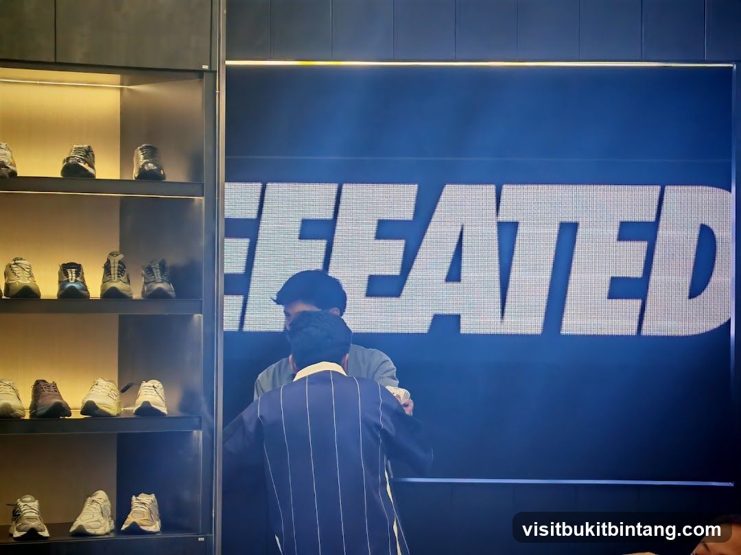 Sneaker Display with Large LED Screen