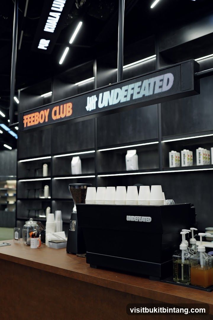 Coffee Bar with Digital Signage