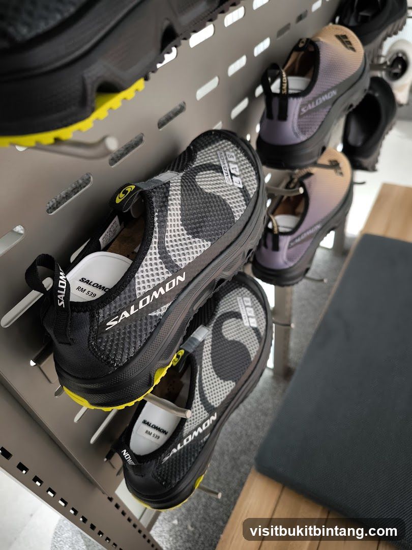 Salomon Shoes Display
