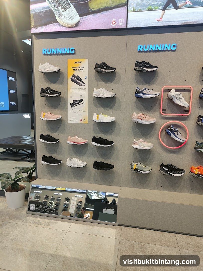 Running Shoes Display