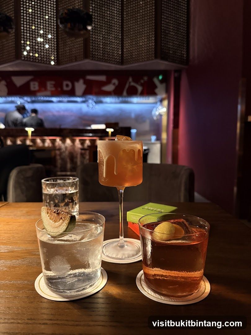 Cocktails at a Bar