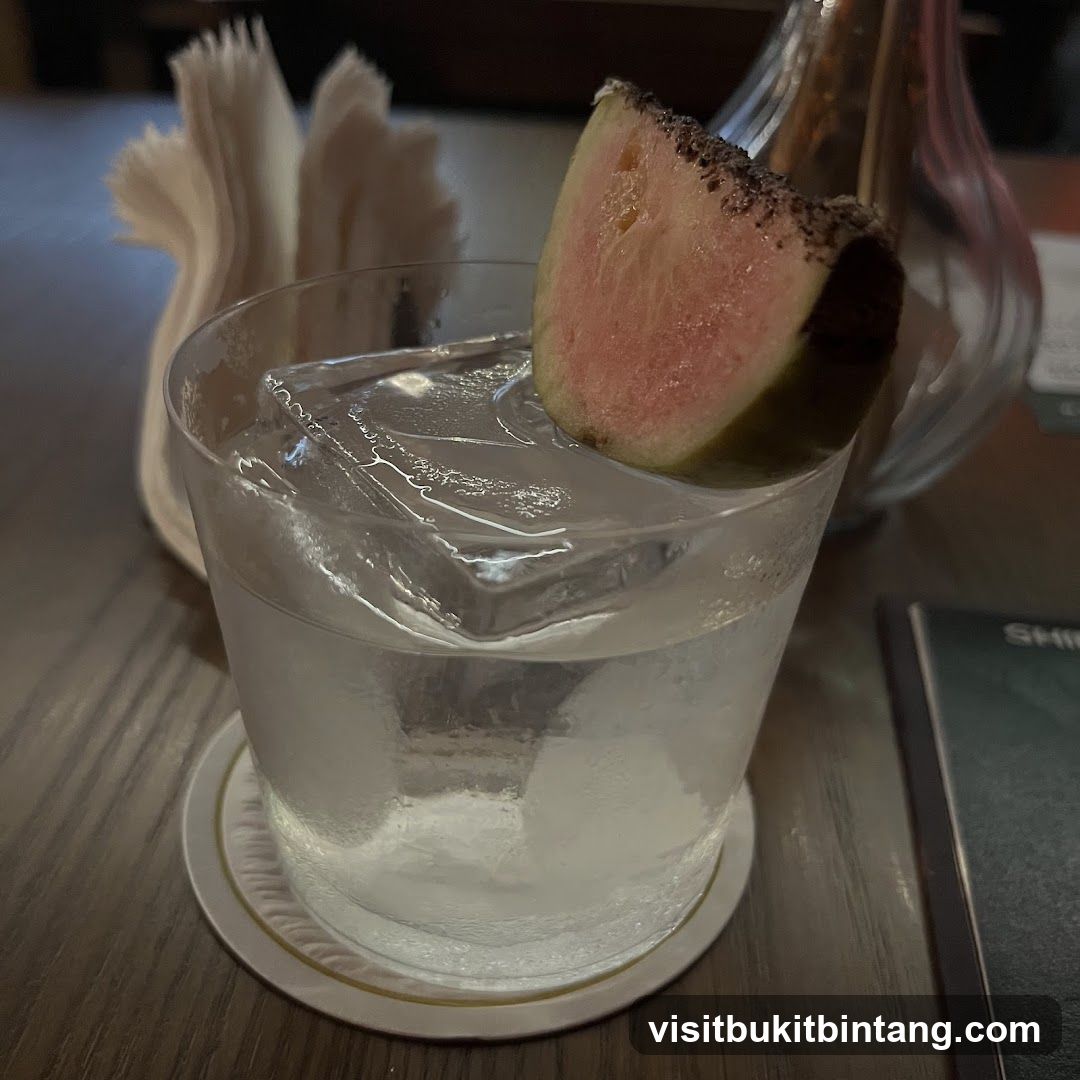 Cocktail with Guava Garnish