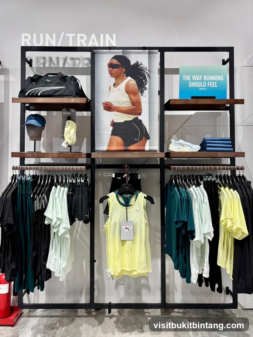 Puma Running Apparel Display