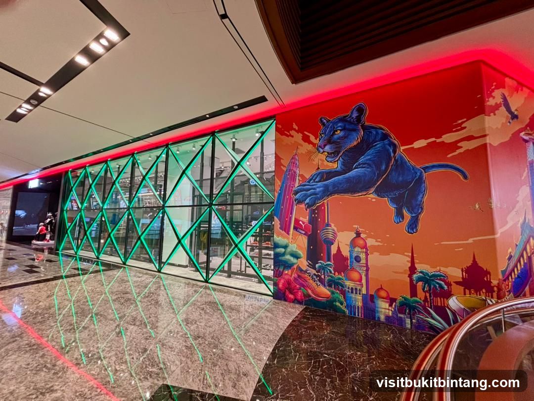 Storefront with Panther Mural