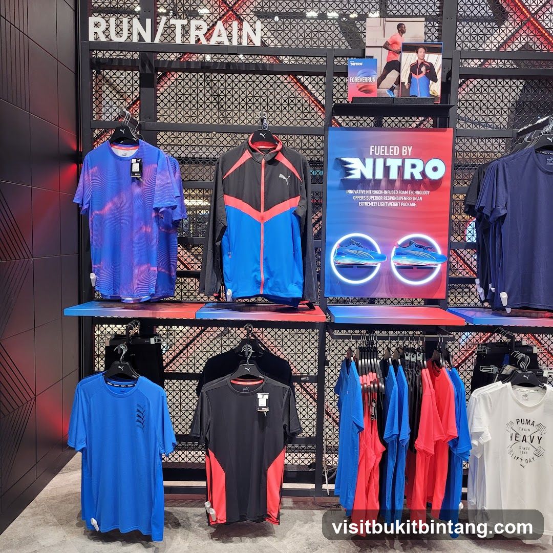 Puma athletic wear display