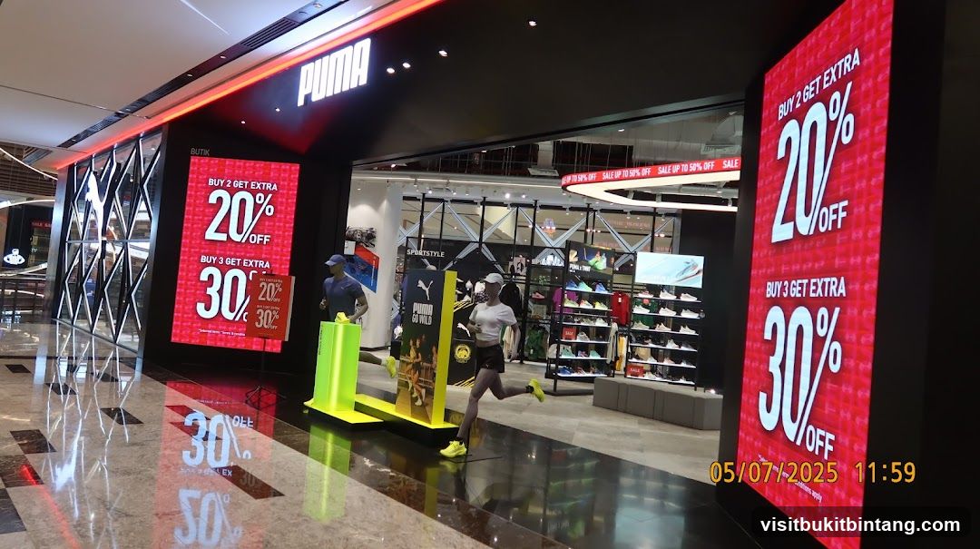 Puma Storefront with Sale Promotions