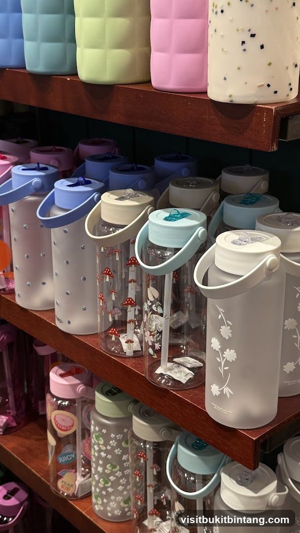 Water Bottles on Display