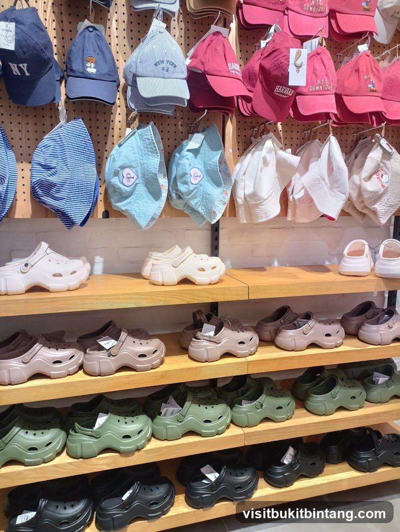 Hats and Shoes Display