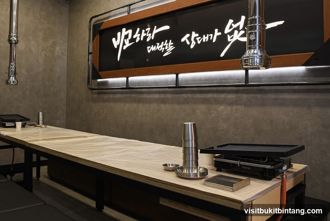 Restaurant Interior with Grills