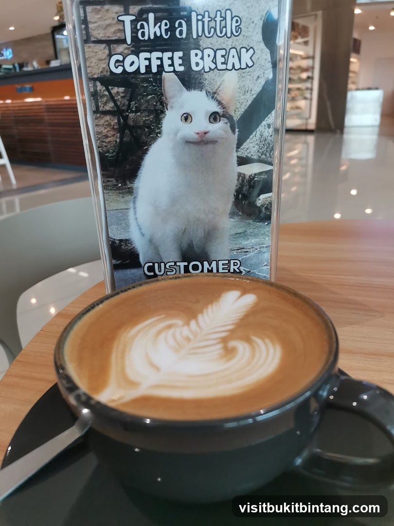 Coffee Break Sign and Latte