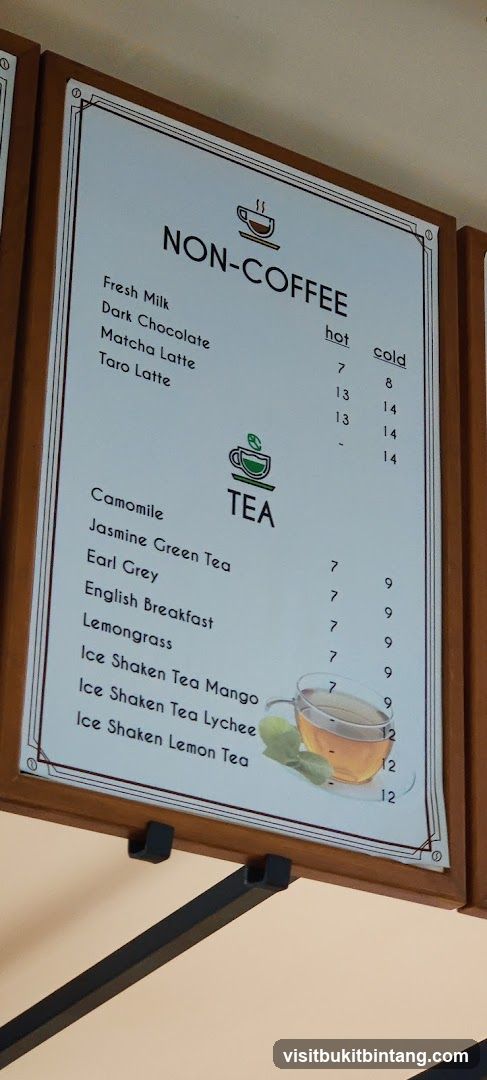 Non-Coffee Menu