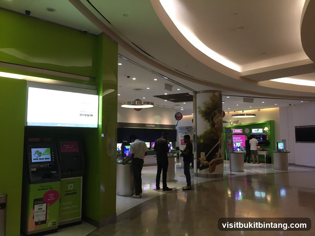 Interior of a telecommunications store