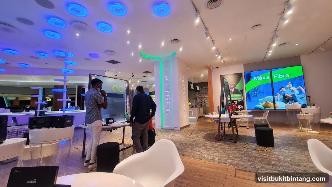 Modern Store Interior with Digital Displays