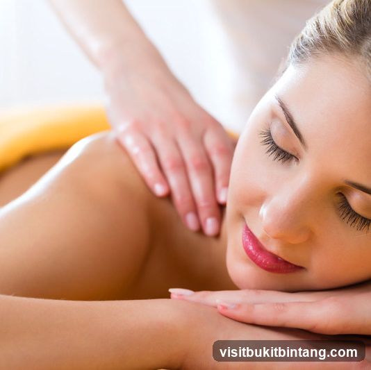 Woman receiving a massage