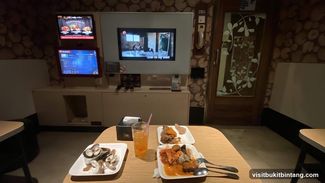 Karaoke Room with Food and Drinks