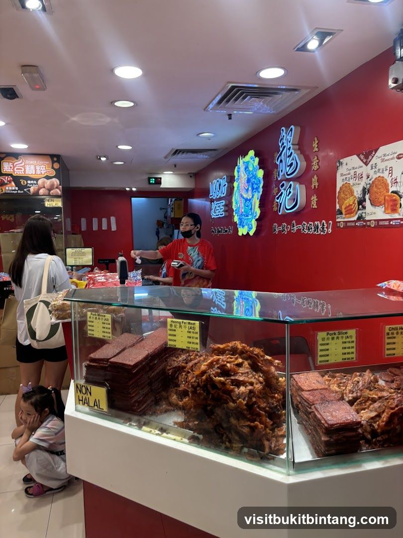 Bak Kwa Shop Counter