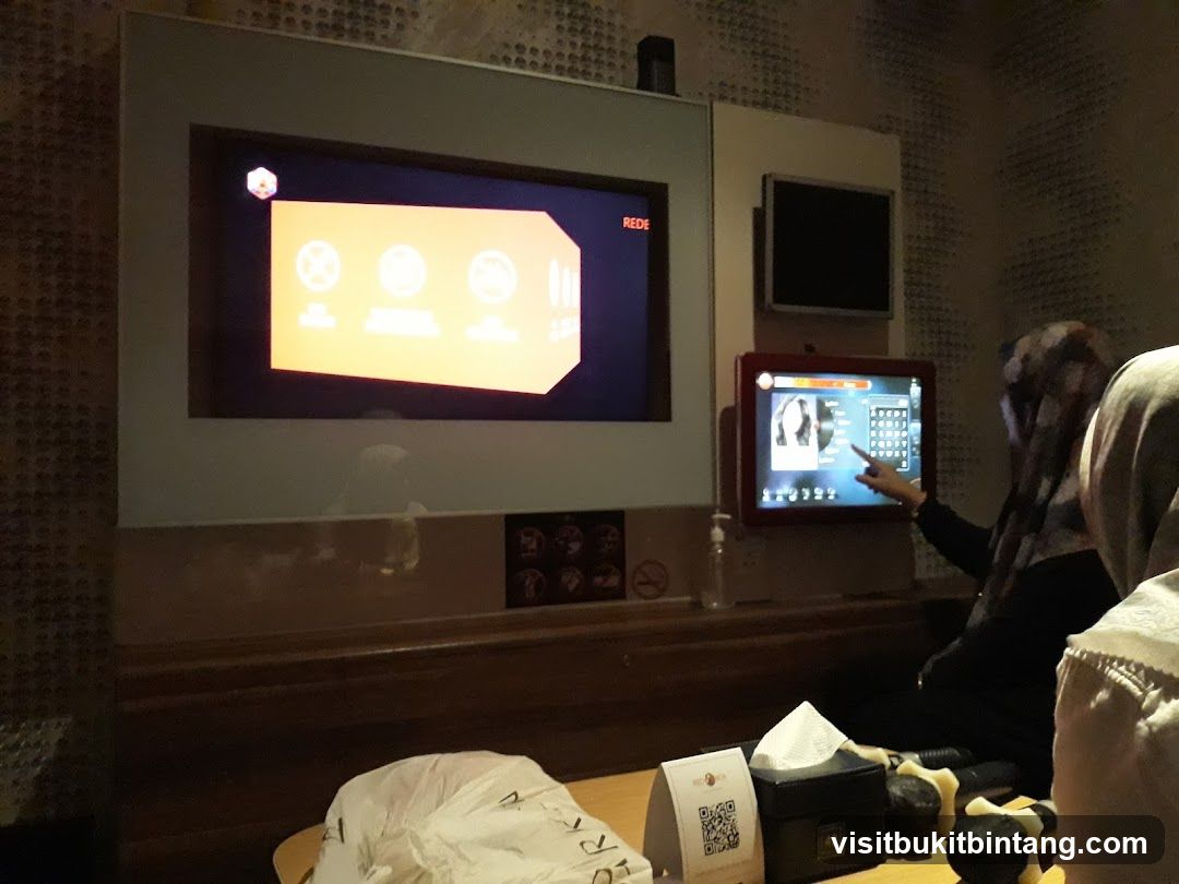 Karaoke Screen and Touchscreen Interface