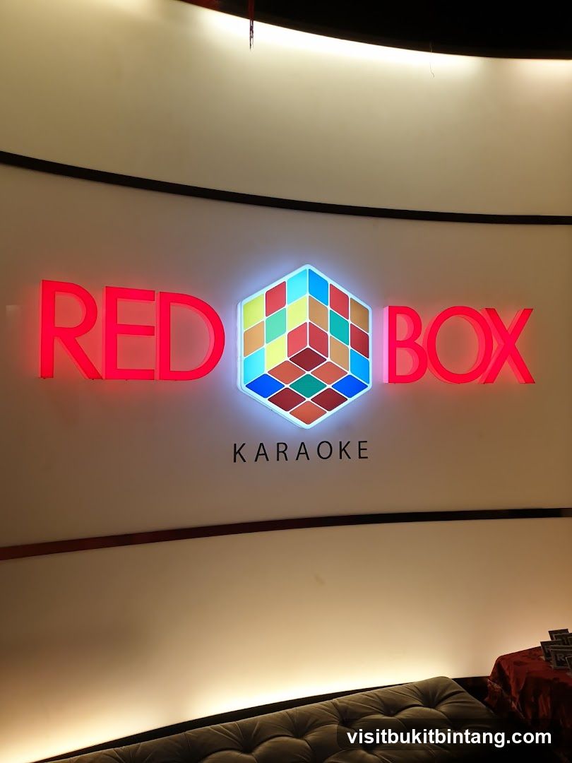 Red Box Karaoke Sign