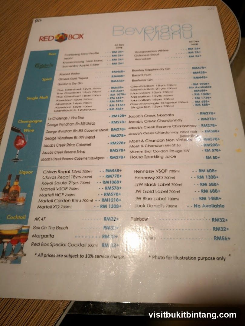 Beverage Menu