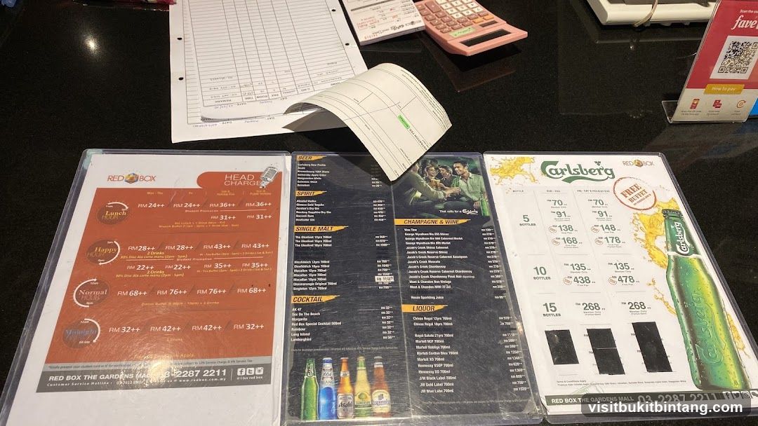 Red Box Menu