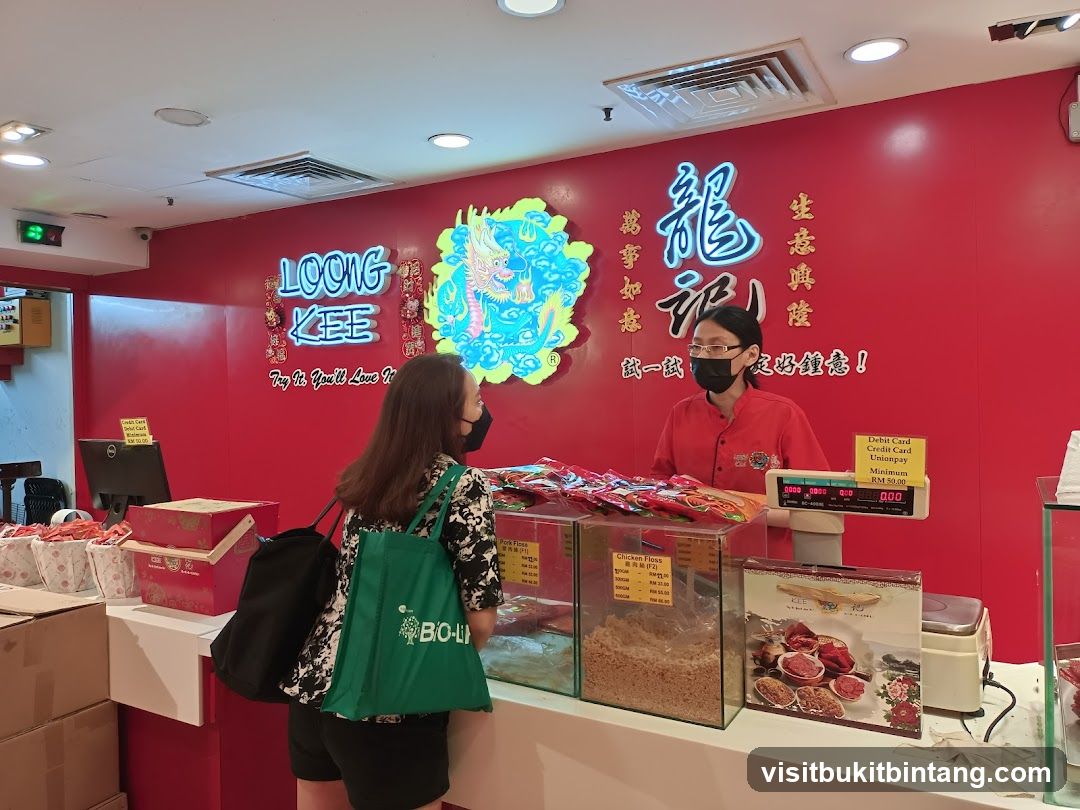Shop Interior with Staff and Customer