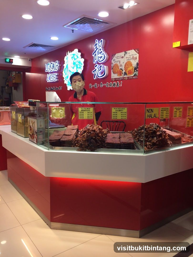 Bak Kwa Shop Counter