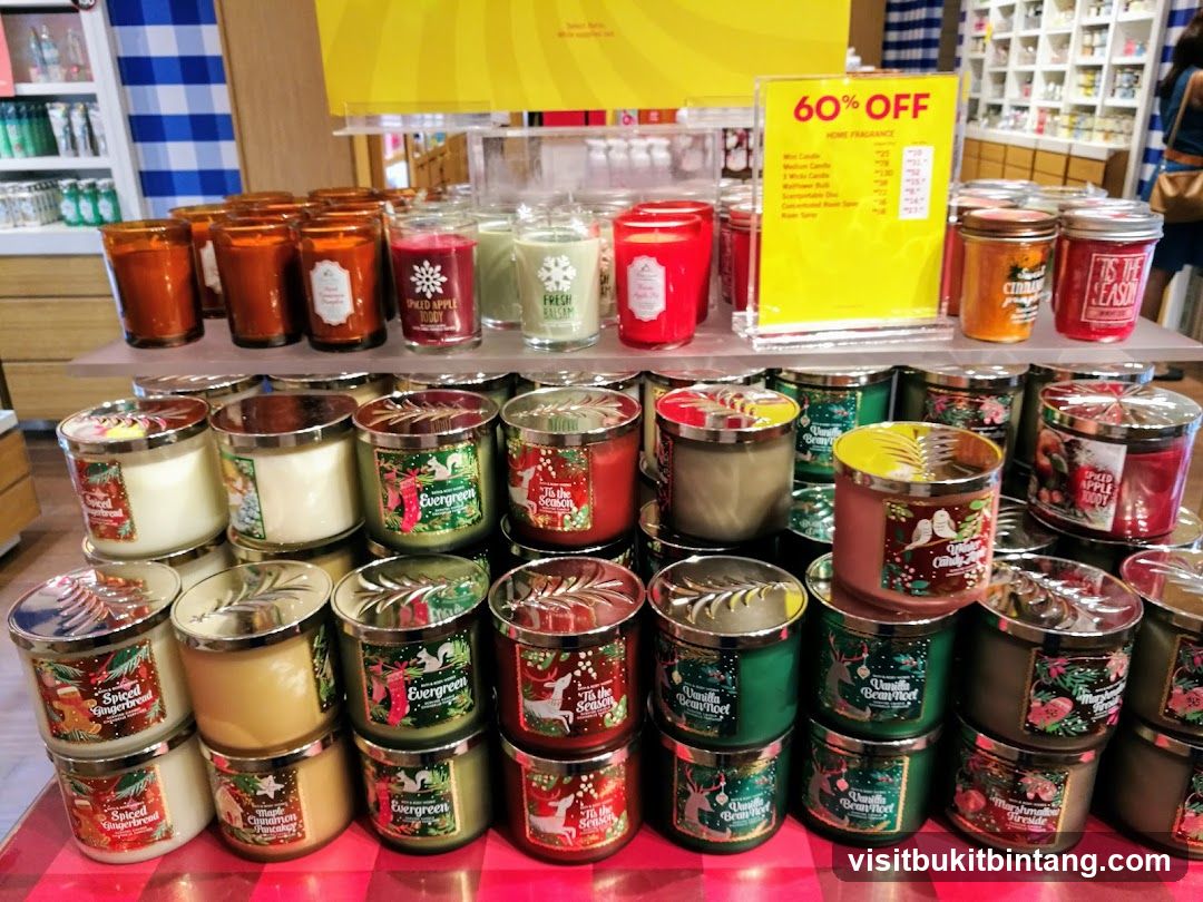 Candle Display with Sale Sign