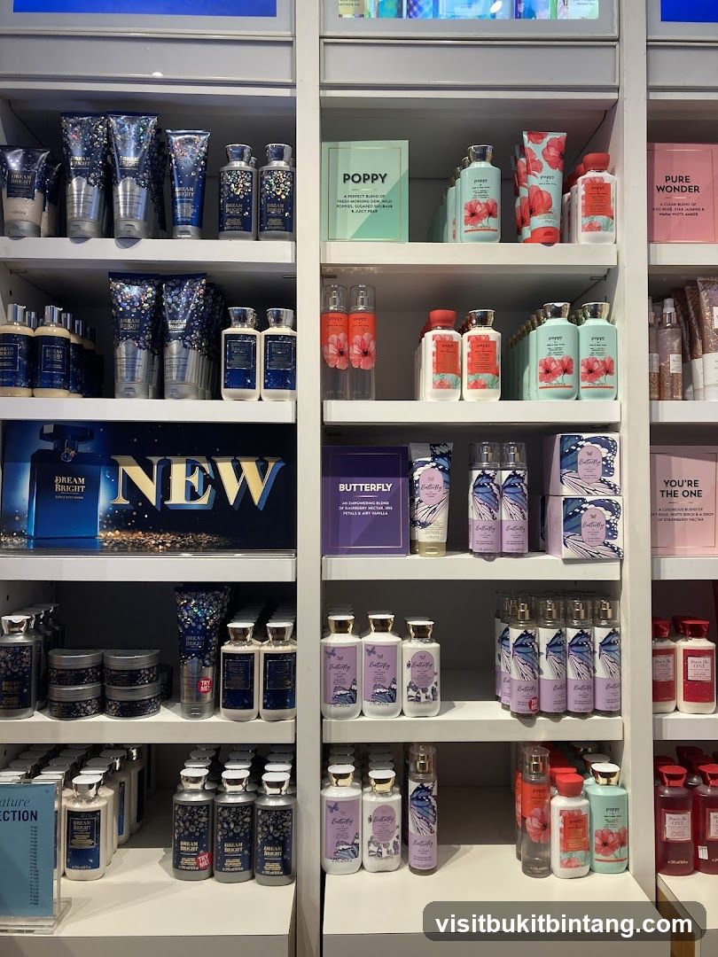 Body Care Products on Shelves