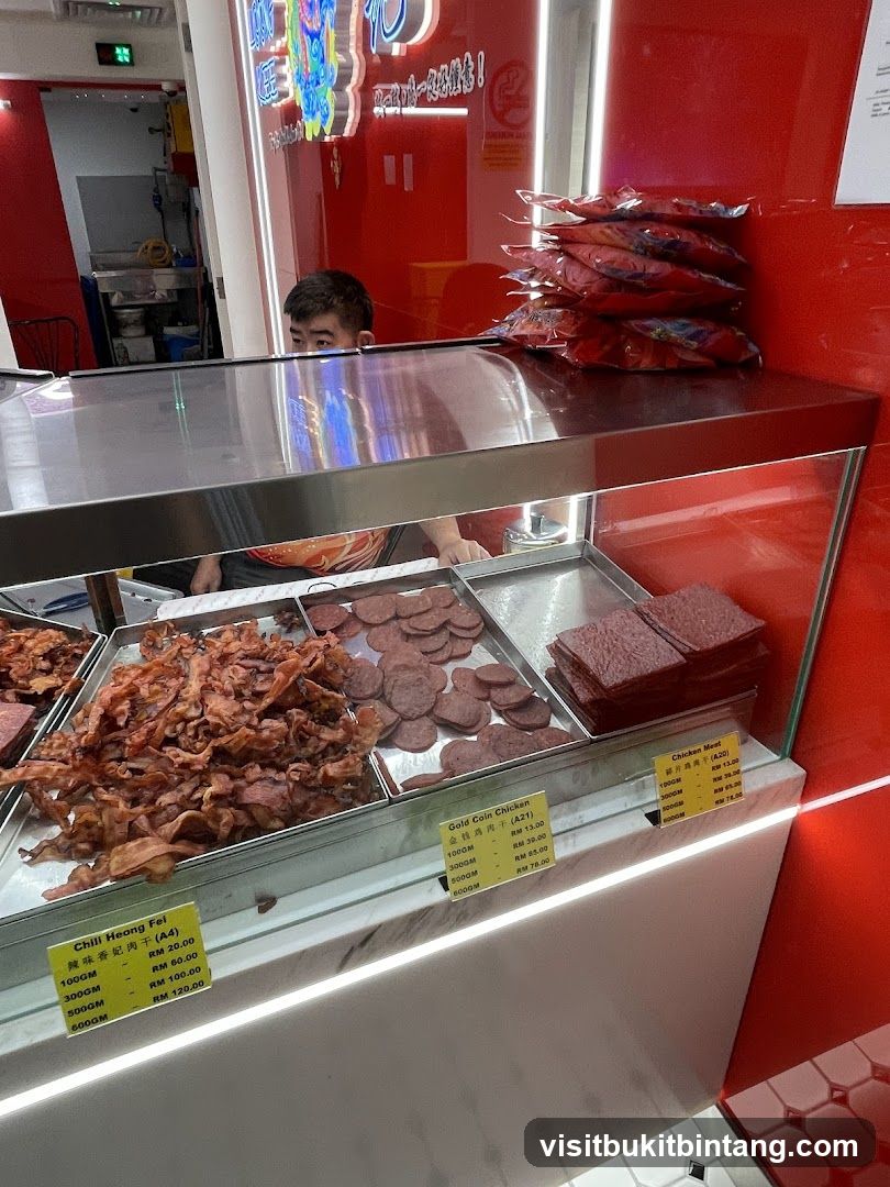 Dried Meat Display