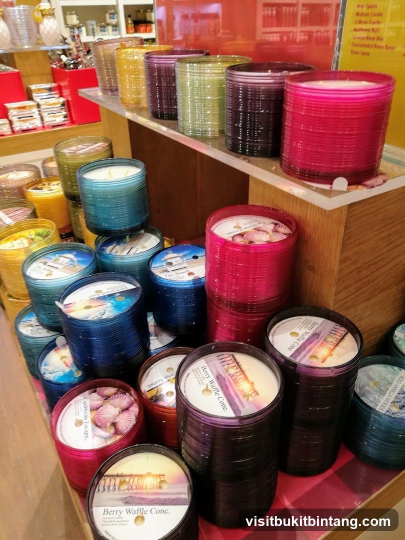 Candles on Display
