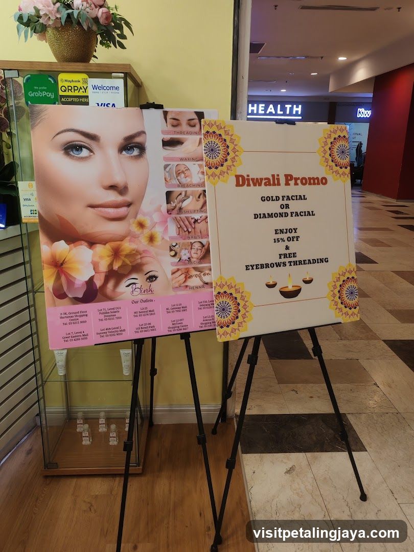 Diwali Promo Beauty Salon Advertisements