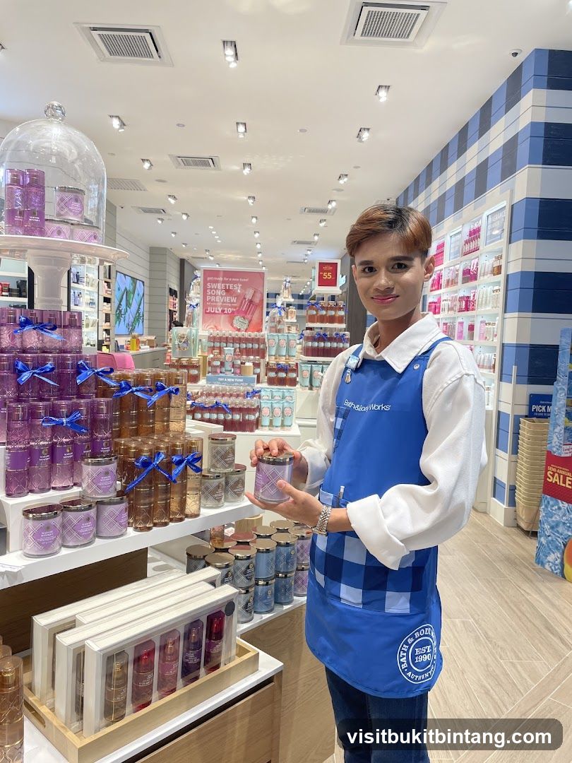 Store Employee Holding a Candle