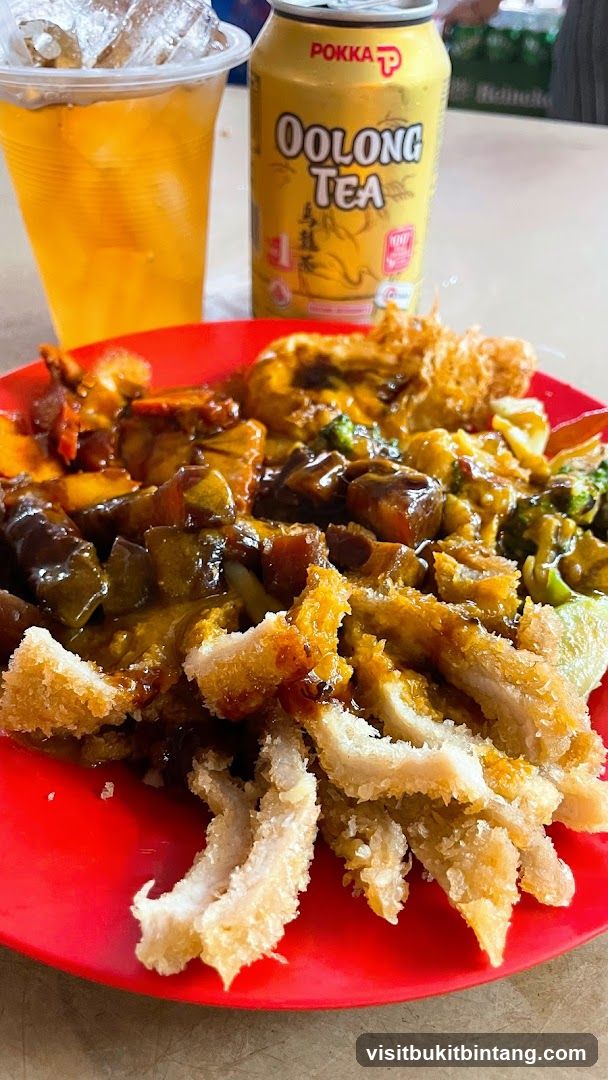 Fried Food Platter with Oolong Tea