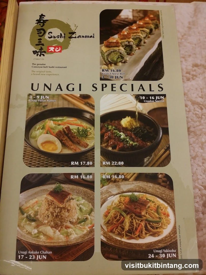 UNAGI SPECIALS