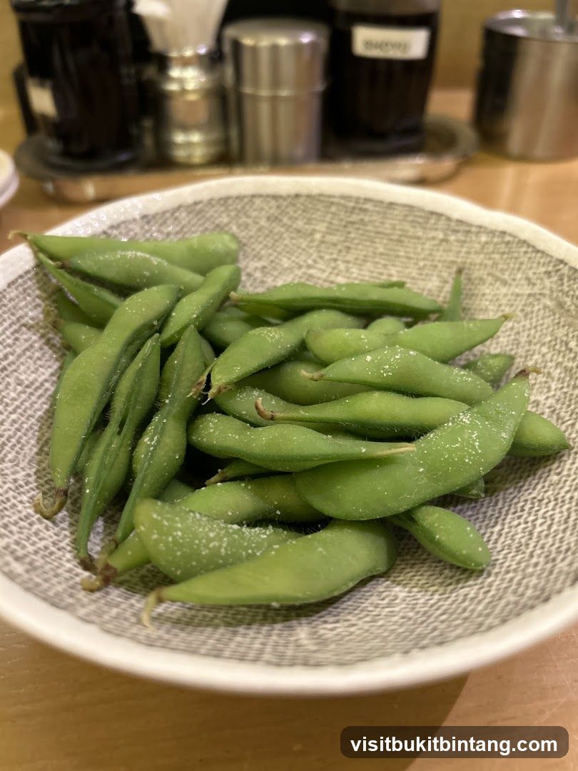 Edamame appetizer