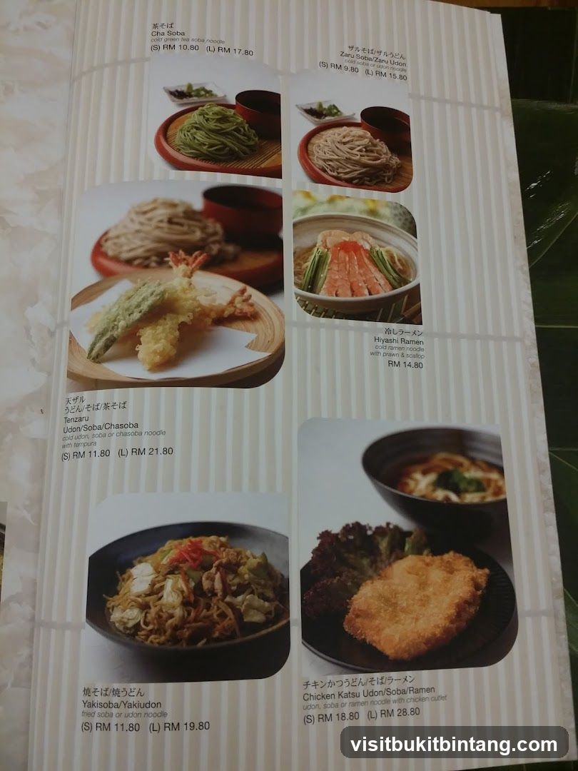 Japanese Noodles and Dishes