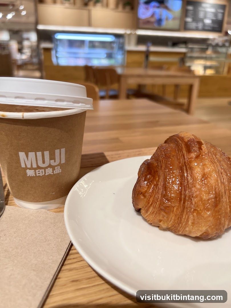 Muji Coffee and Croissant