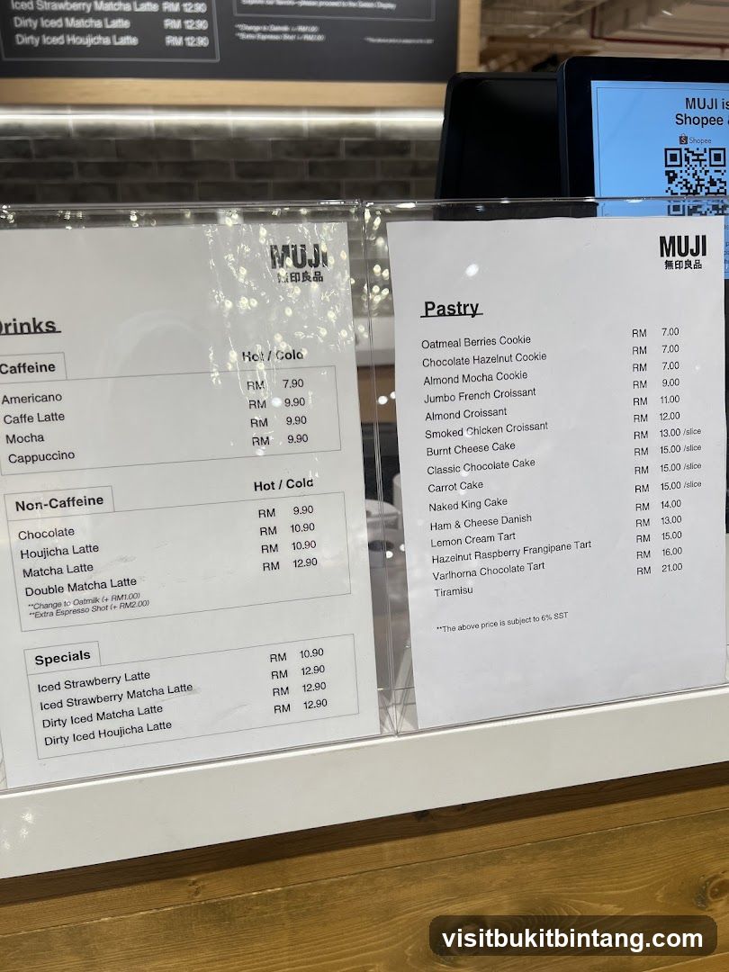 MUJI Menu