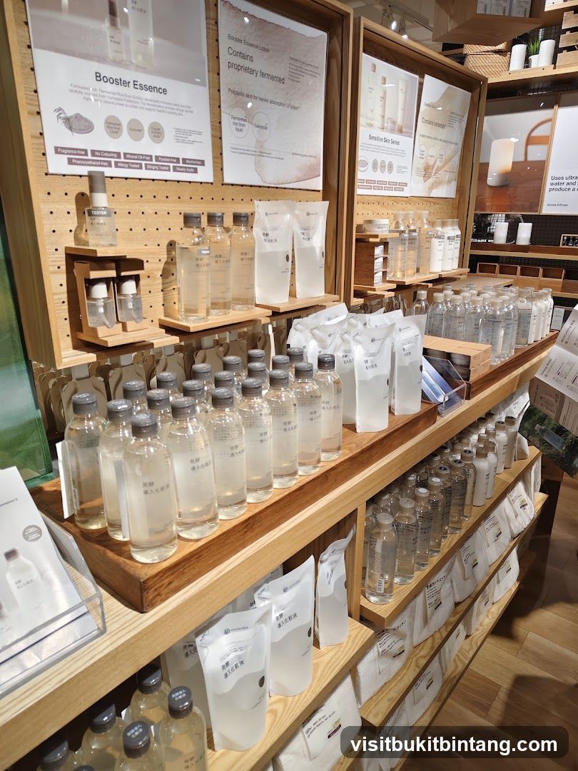 Skincare Products Display