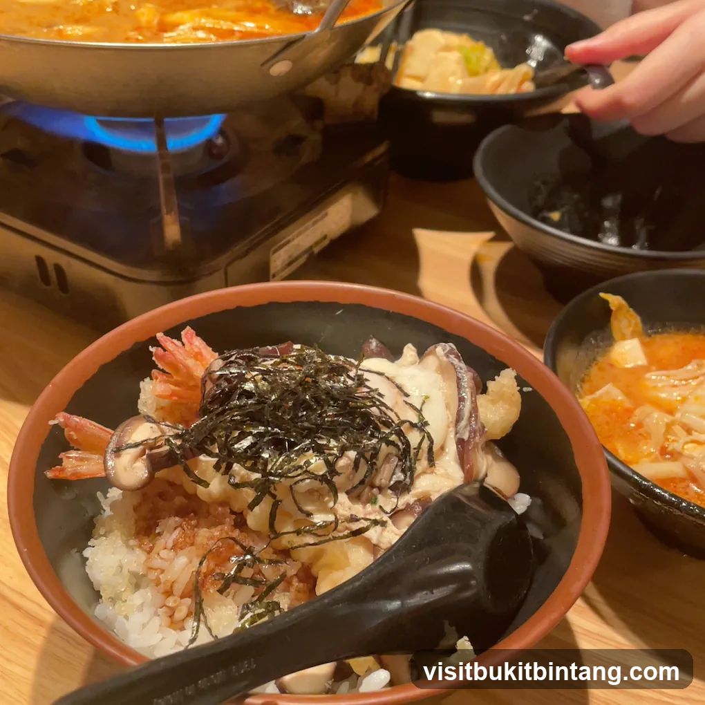 Donburi with Tempura and Soup