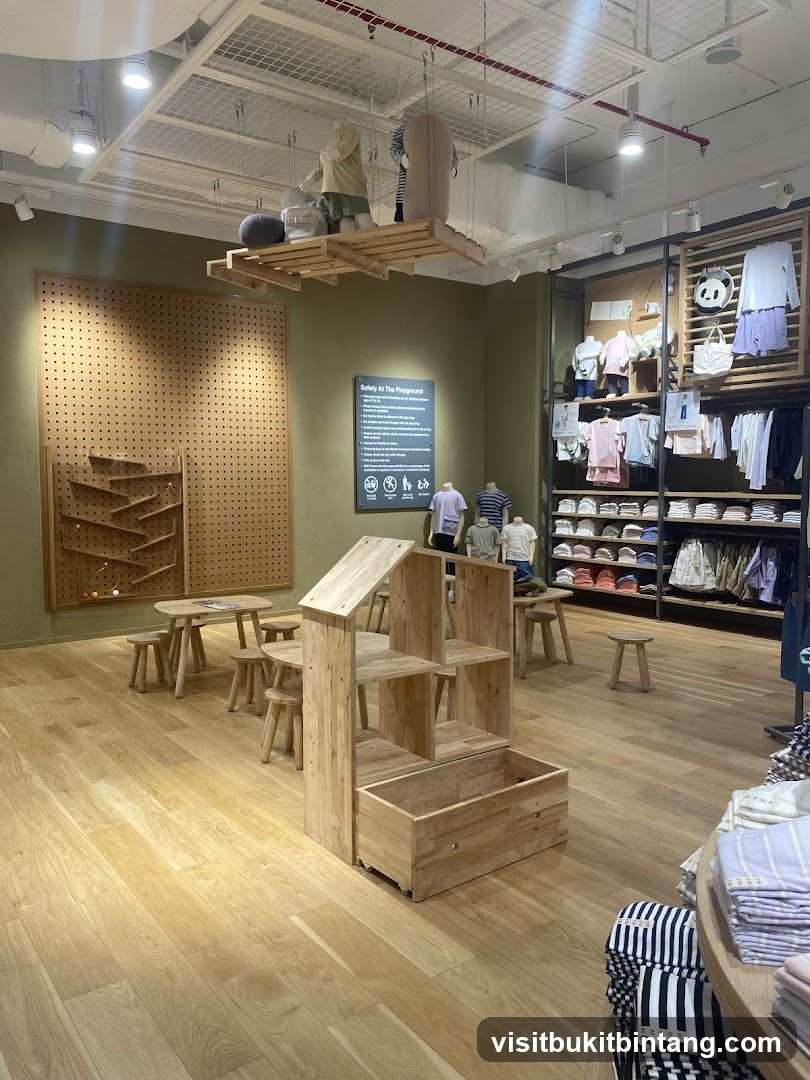 Children's Play Area and Clothing Display