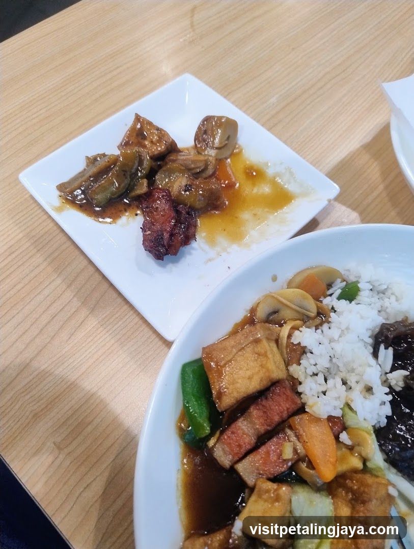 Food on table