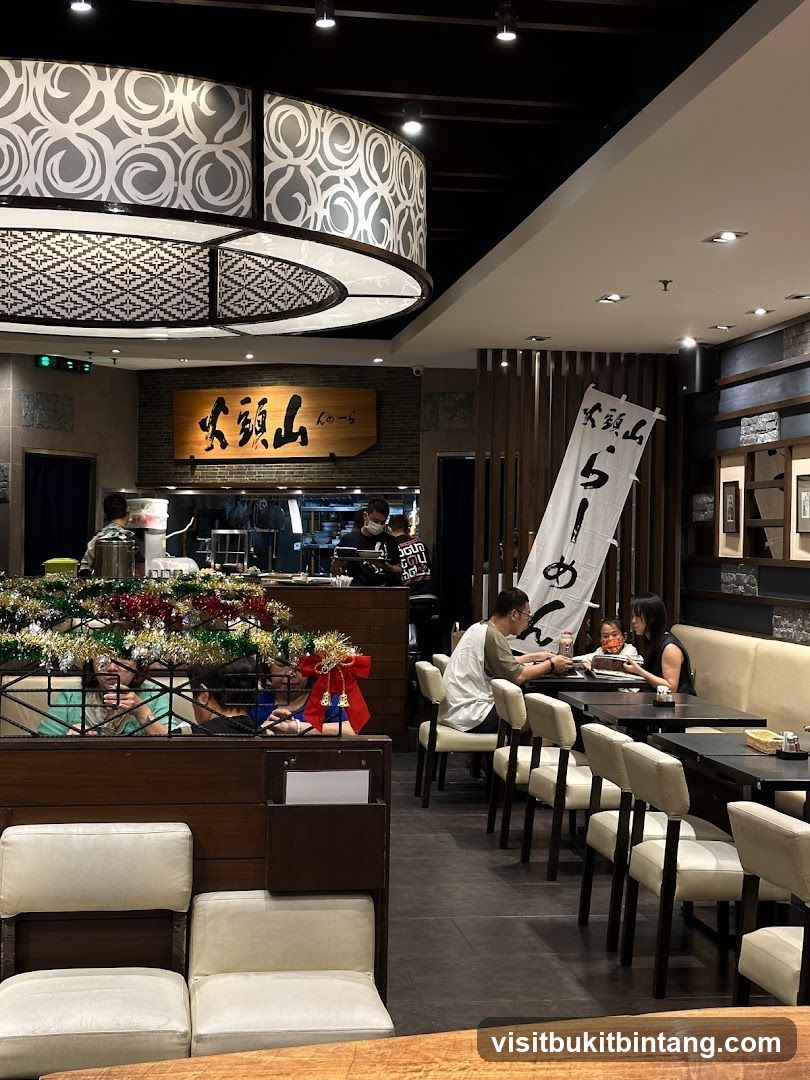 Restaurant Interior with Japanese Decor