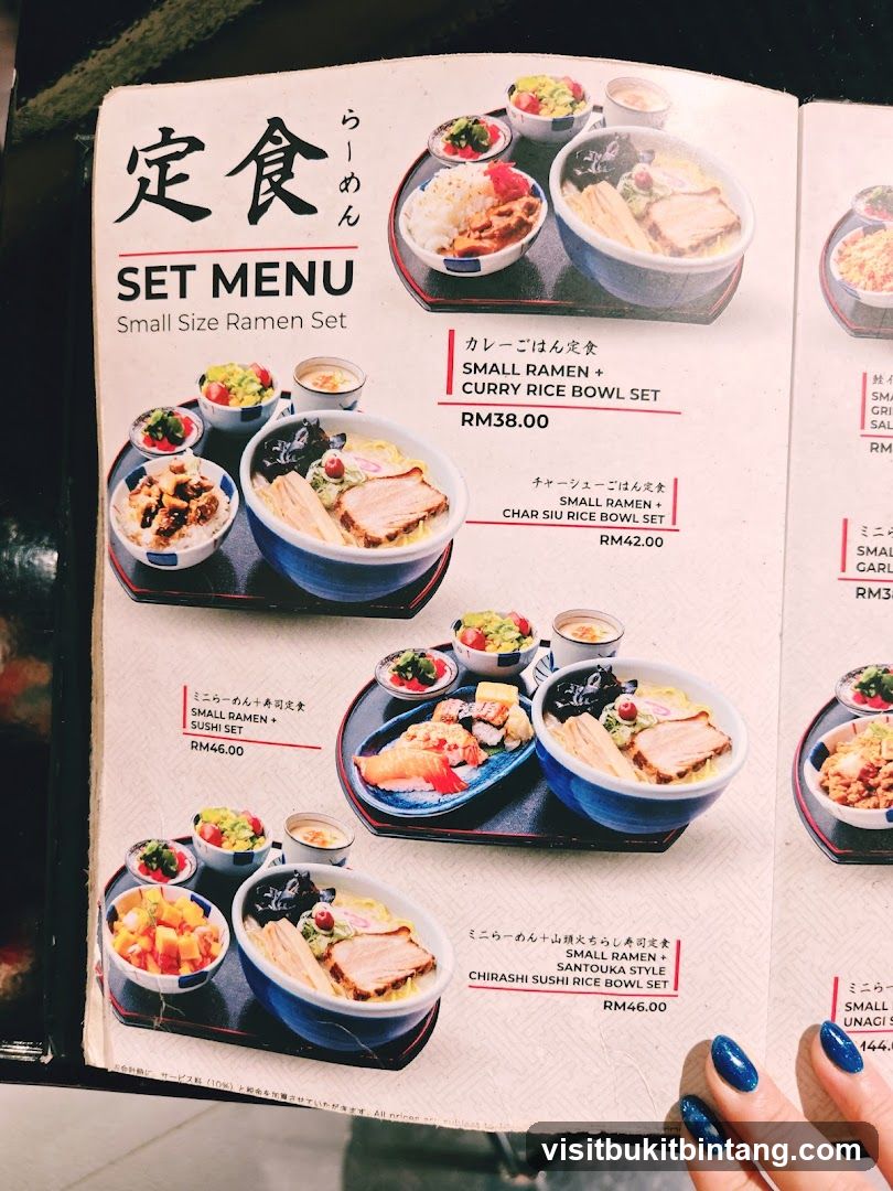SET MENU Small Size Ramen Set