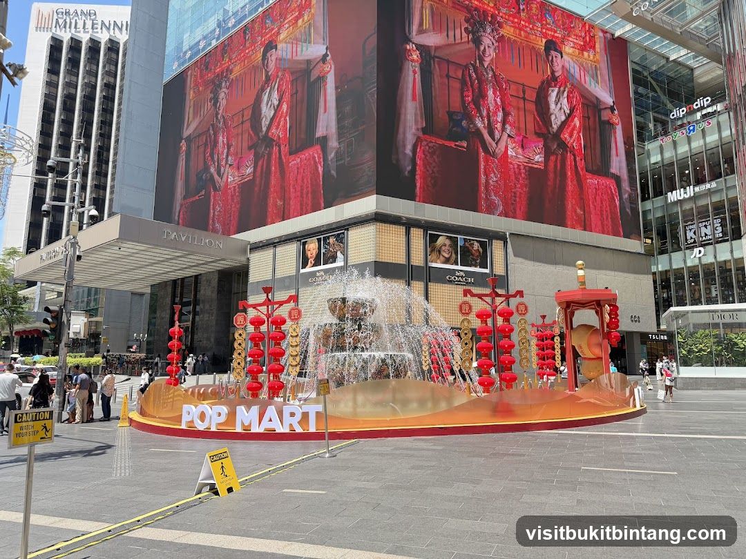 Pop Mart Fountain Display