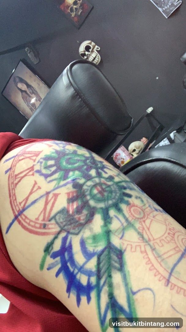 Tattoo Design on Skin